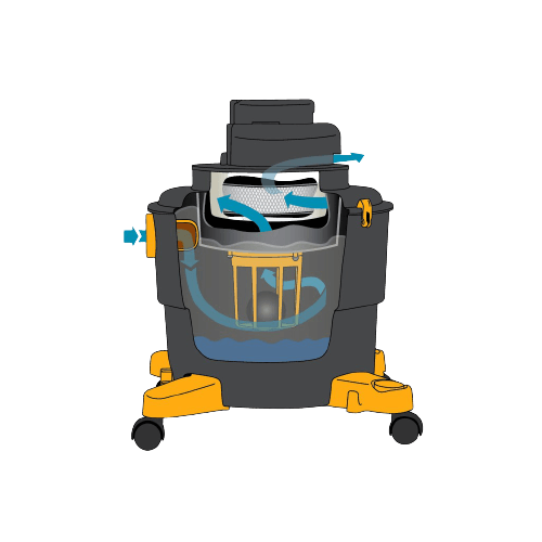 D1606 HEPA Wet/Dry Vacuum | HEPAZONE